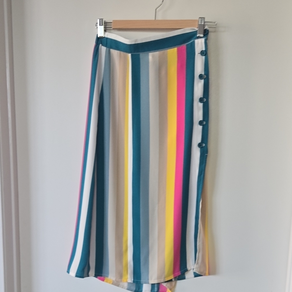 Multicolor Striped Women's Skirt